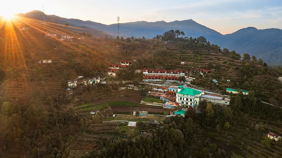 Aerial view of Digantaa Resort