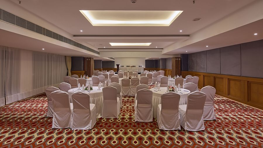Mandapa ballroom at Grand Continent, Mahabalipuram set up for an event