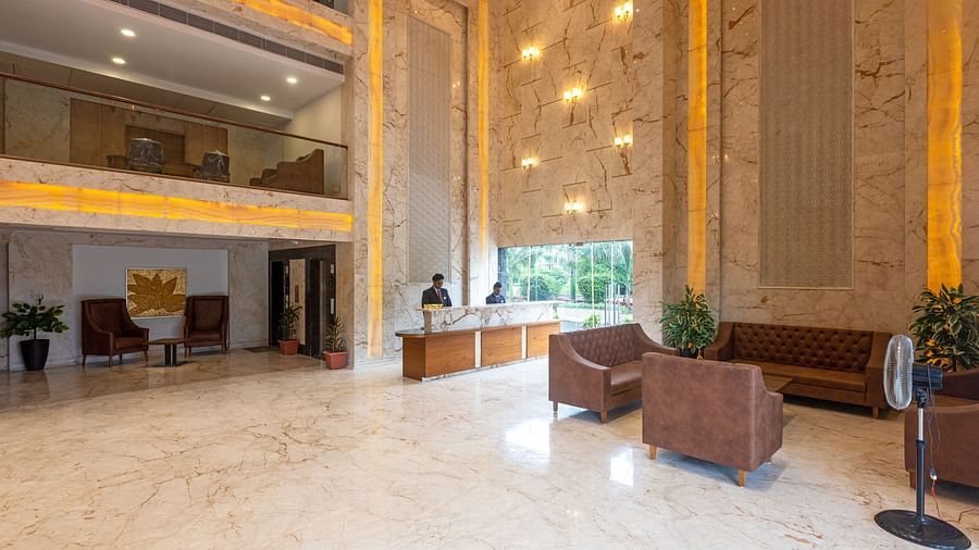 Reception with sofa