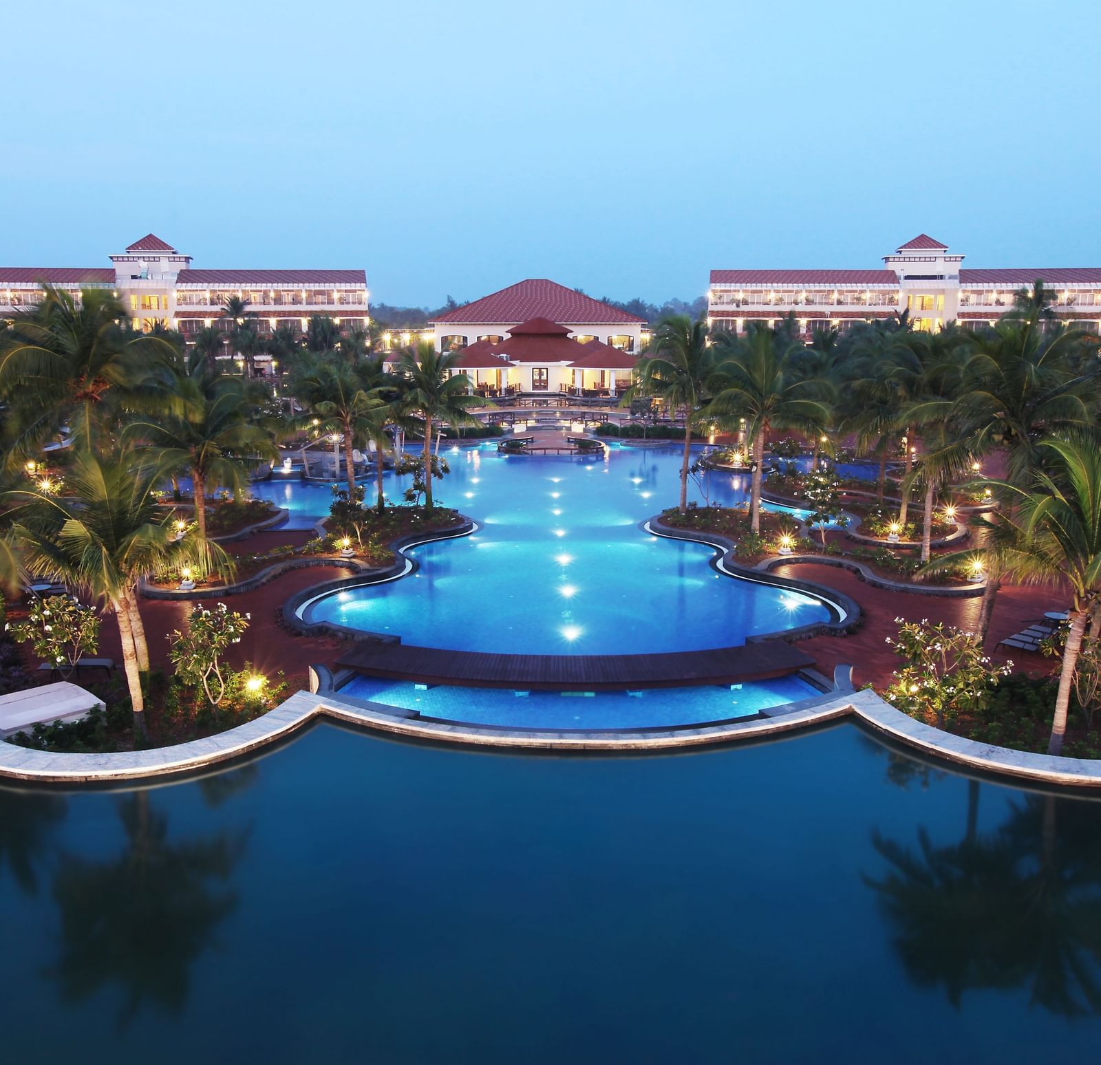 Exterior Pool & Liaea North & South Elevation of Ocean Spray, Puducherry