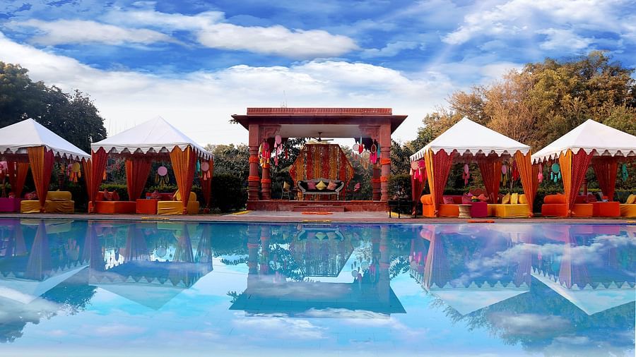 Poolside Mehndi Set Up - 4