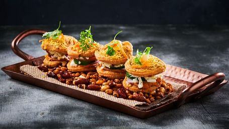 Food served at Kari Theory - Murukku cheese sandwich