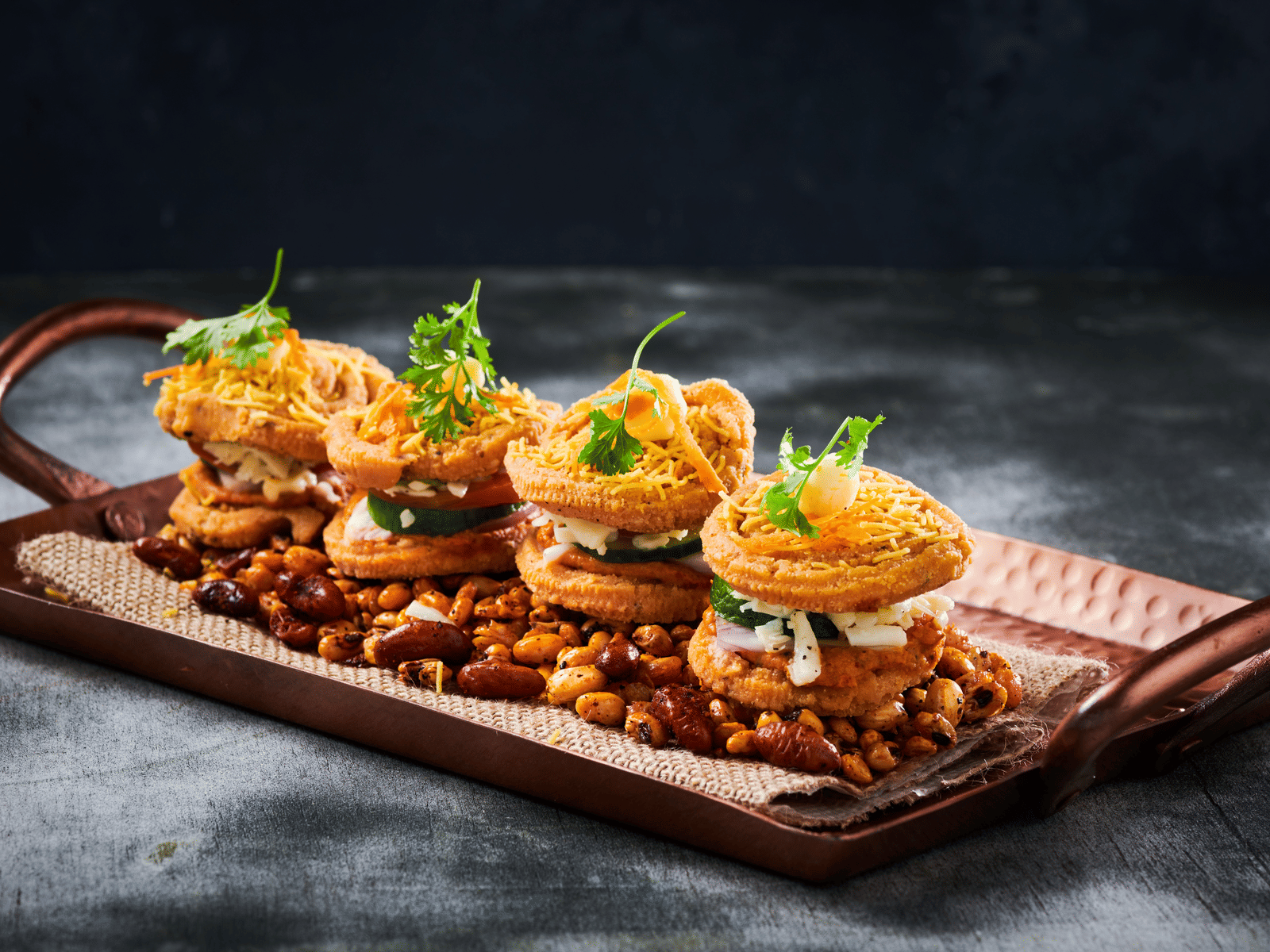 Food served at Kari Theory - Murukku cheese sandwich