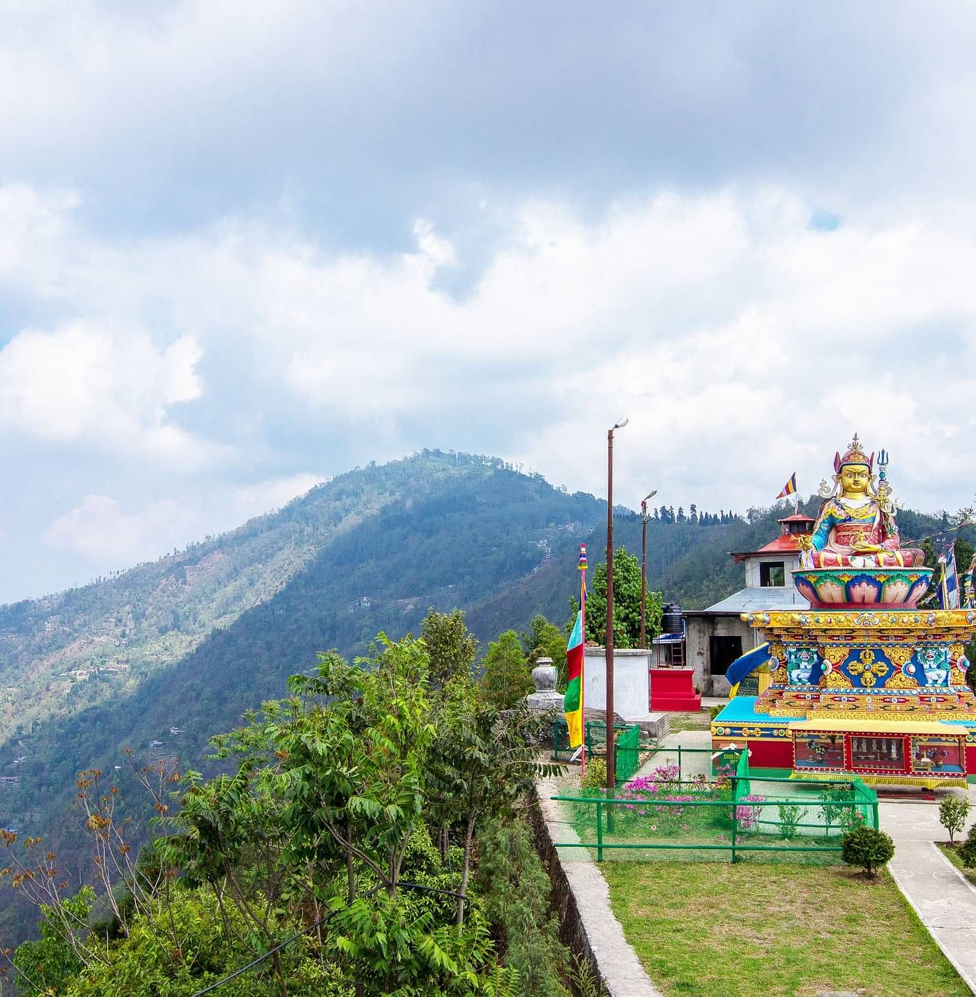 a temple on a mountainside