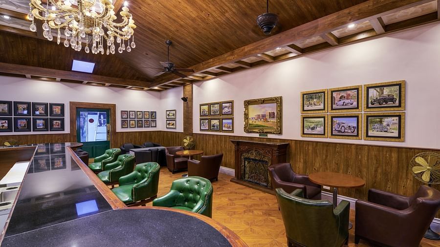 indoor seating space at the bar - Mayfair Himalayan Spa Resort Kalimpong