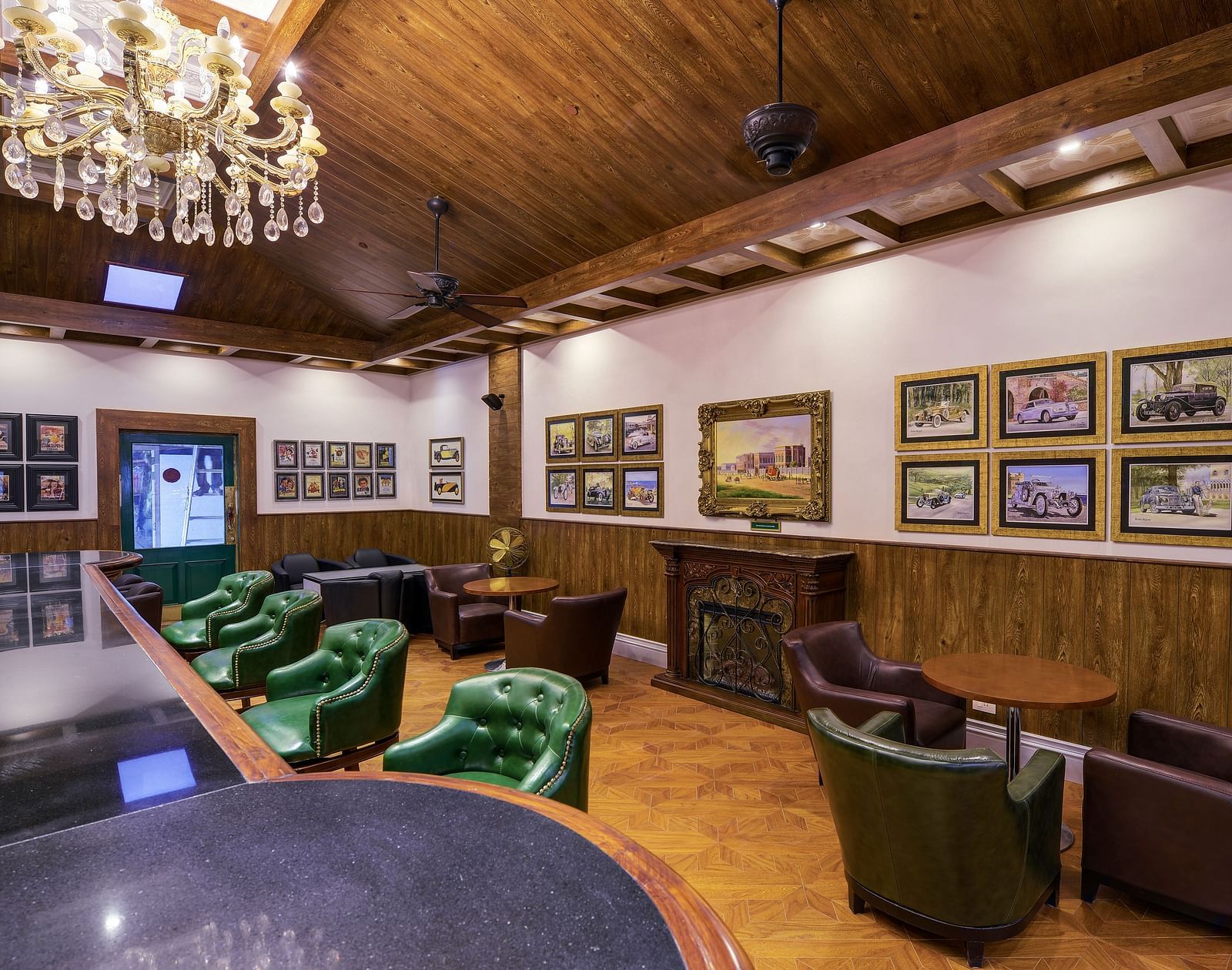indoor seating space at the bar - Mayfair Himalayan Spa Resort Kalimpong