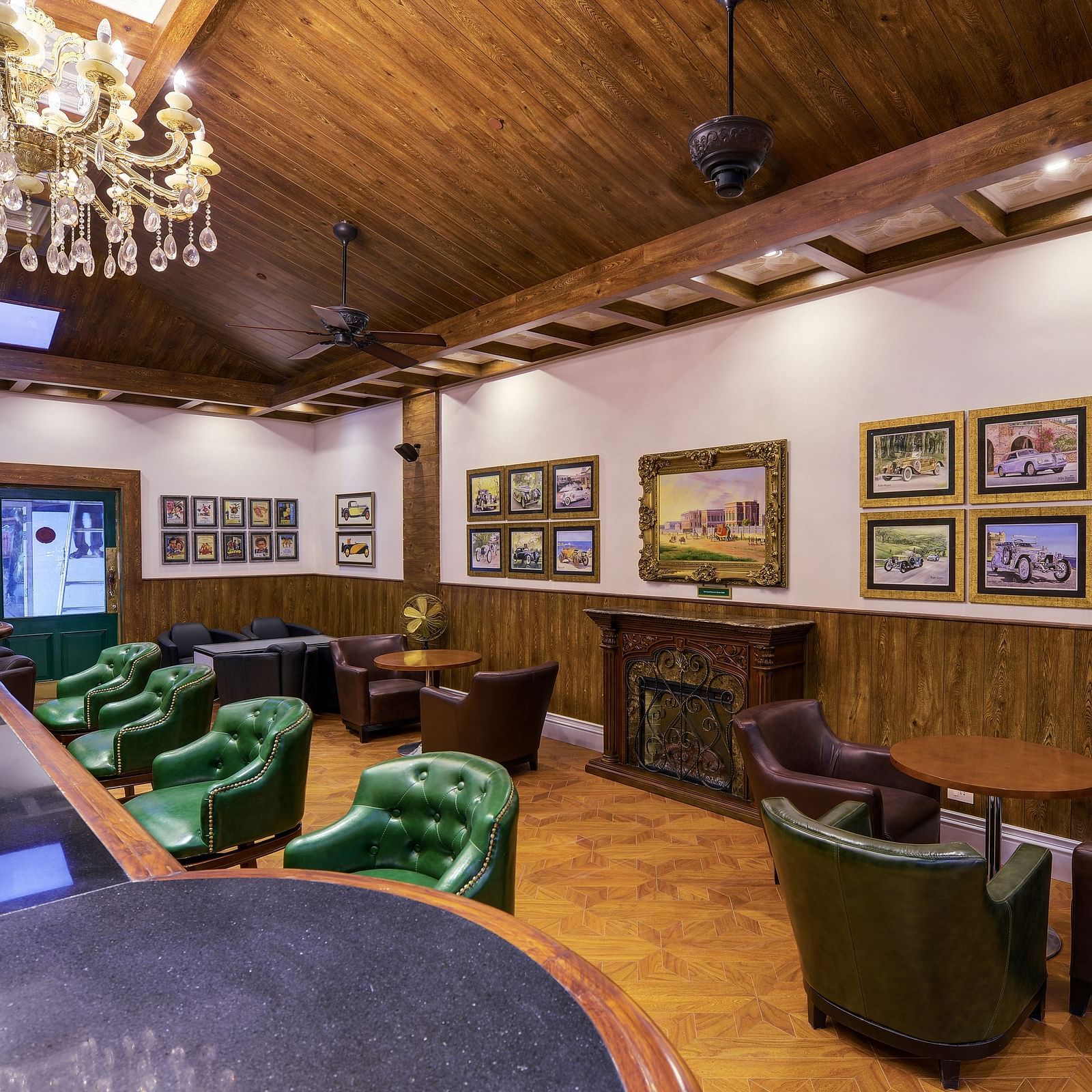 indoor seating space at the bar - Mayfair Himalayan Spa Resort Kalimpong