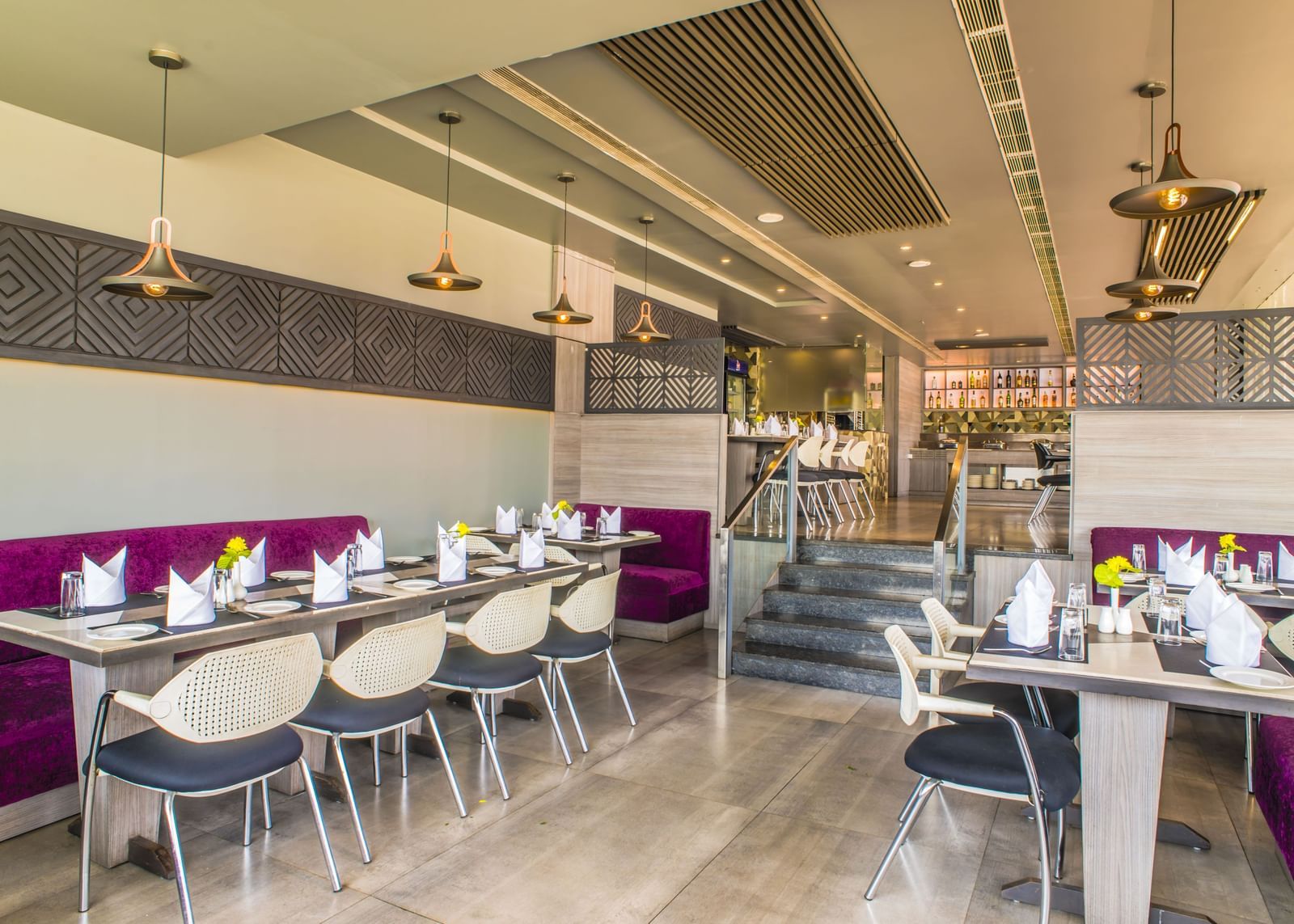 Another view of the restaurant dining area at The Citi Residenci Hotel, Asansol.