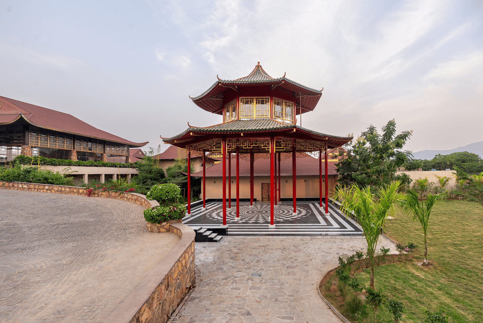 Pagoda and Lawn