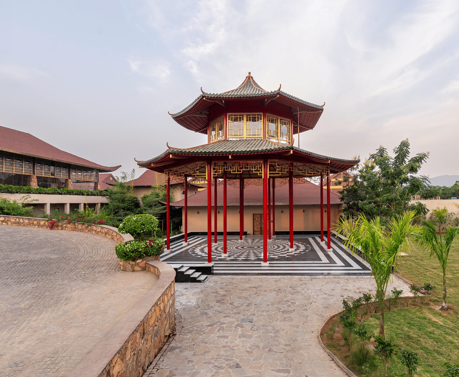 Pagoda and Lawn