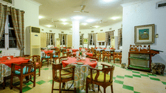 Hill Fort Kesroli 14th Century Alwar - image of a room with multiple tables and chairs 