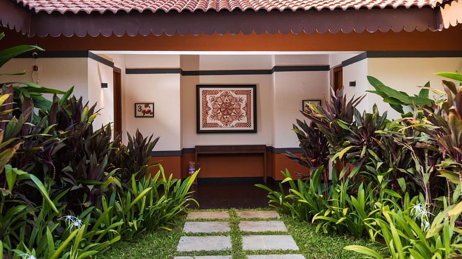 Cluster Villa surrounded by lush greenery