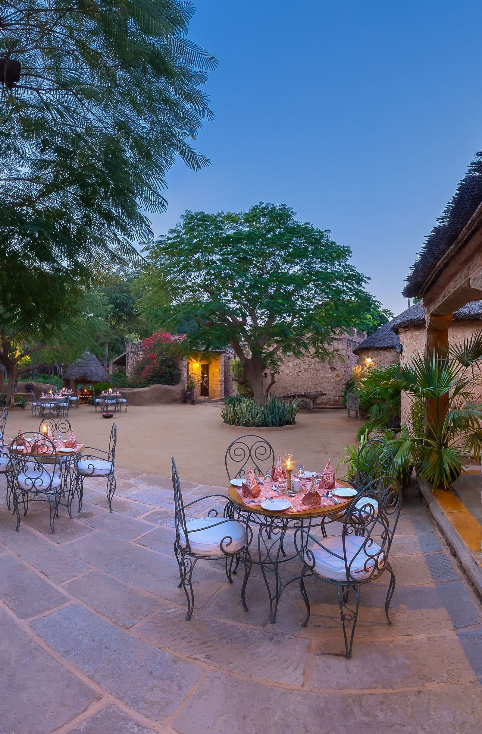 Outdoor dining arrangement at Manvar Resort and Desert Camp - 2