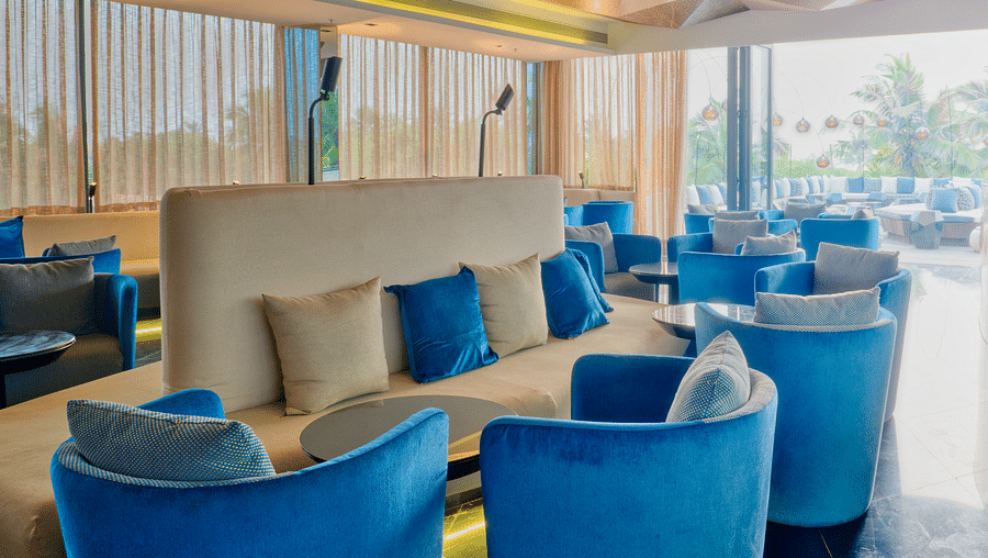 Sitting area at Lynx Restaurant, one of the best beach restaurants in South Goa 8