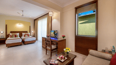 interior of one of our rooms in goa