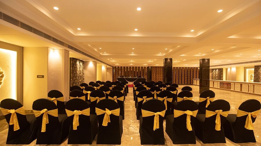 Seating arrangements inside the celebration hall 1 - The Cindrella Hotel, Siliguri