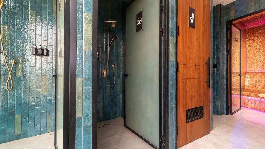 Stylish corridor with colourful, modern design at Best Western Premier Westlands.