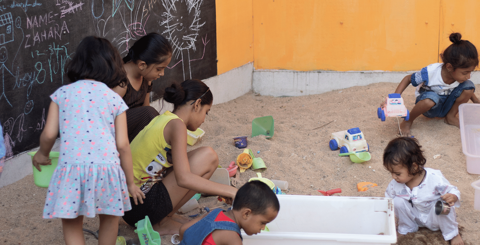 A group of children playing.- Bamboo Saa Resort & Spa, Udaipur