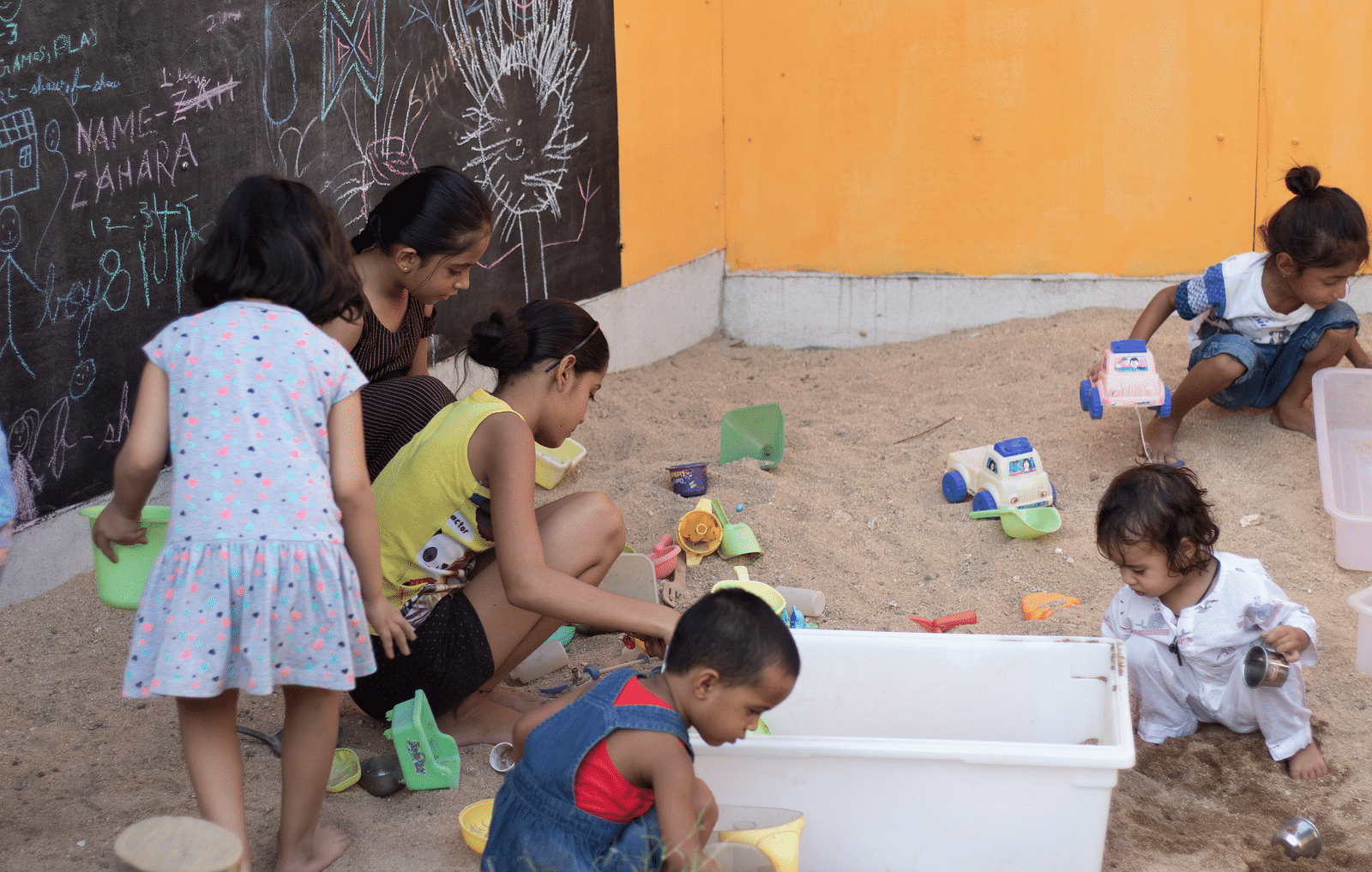 A group of children playing.- Bamboo Saa Resort & Spa, Udaipur