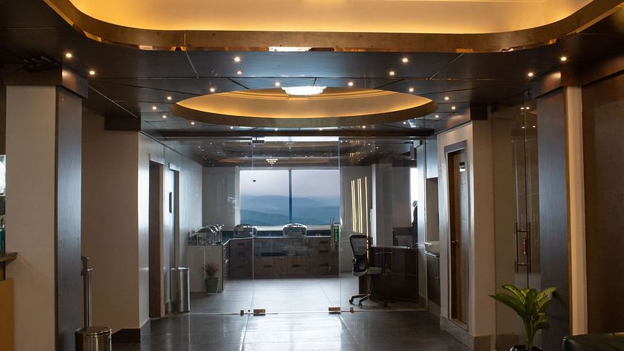 image of a brightly lit lobby at The Soma Hotel by Avianna Group, Darjeeling