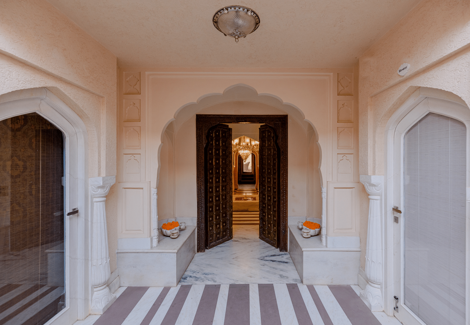 Rich Interiors in Surya Haveli Jaipur