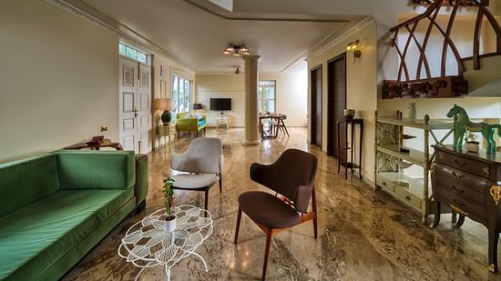 The living room in the Kohinoor Residence room - The Clarks Exotica Island House
