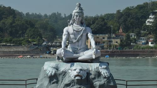 Lord Shiva's statue at Valley of Gods in Rishikesh