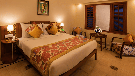 regal rooms at Jehan Numa Palace Bhopal-hotel rooms in Bhopal- bhopal palace