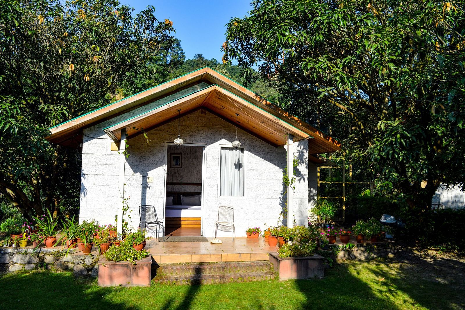 A view of the Garden Side Cottage at the Sylvan Retreat, Dehradun.