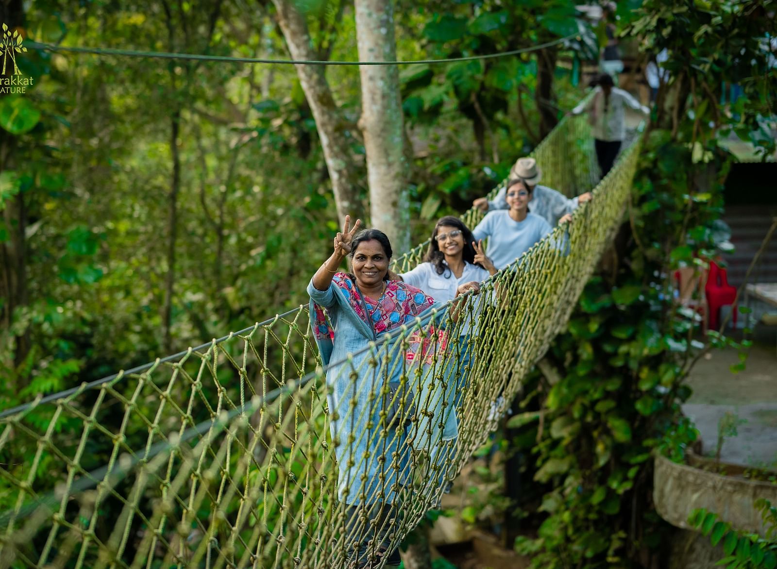 Rope Walking at Parakkat Nature Hotel & Resorts, Munnar