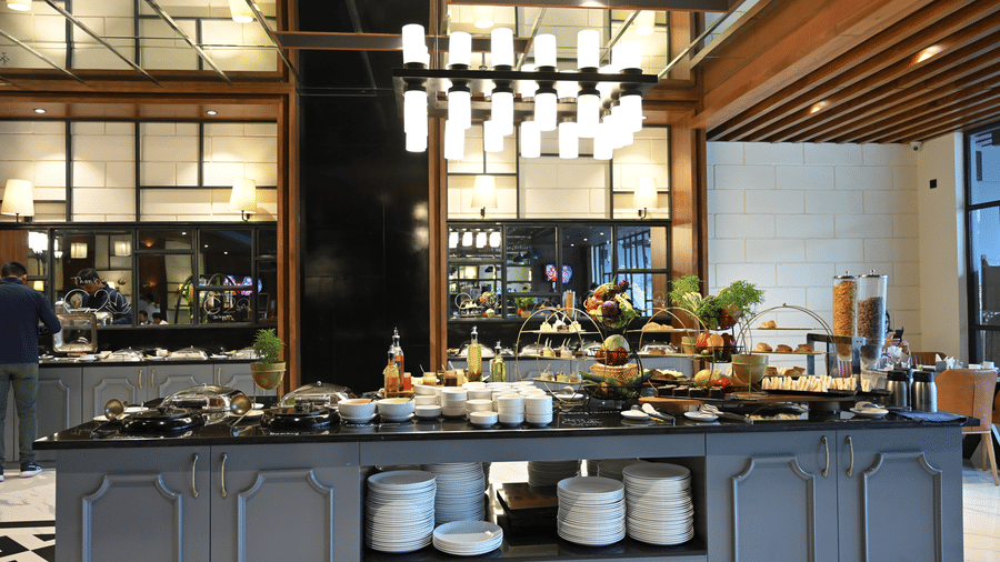buffet spread - Hotel Polo Towers, Agartala