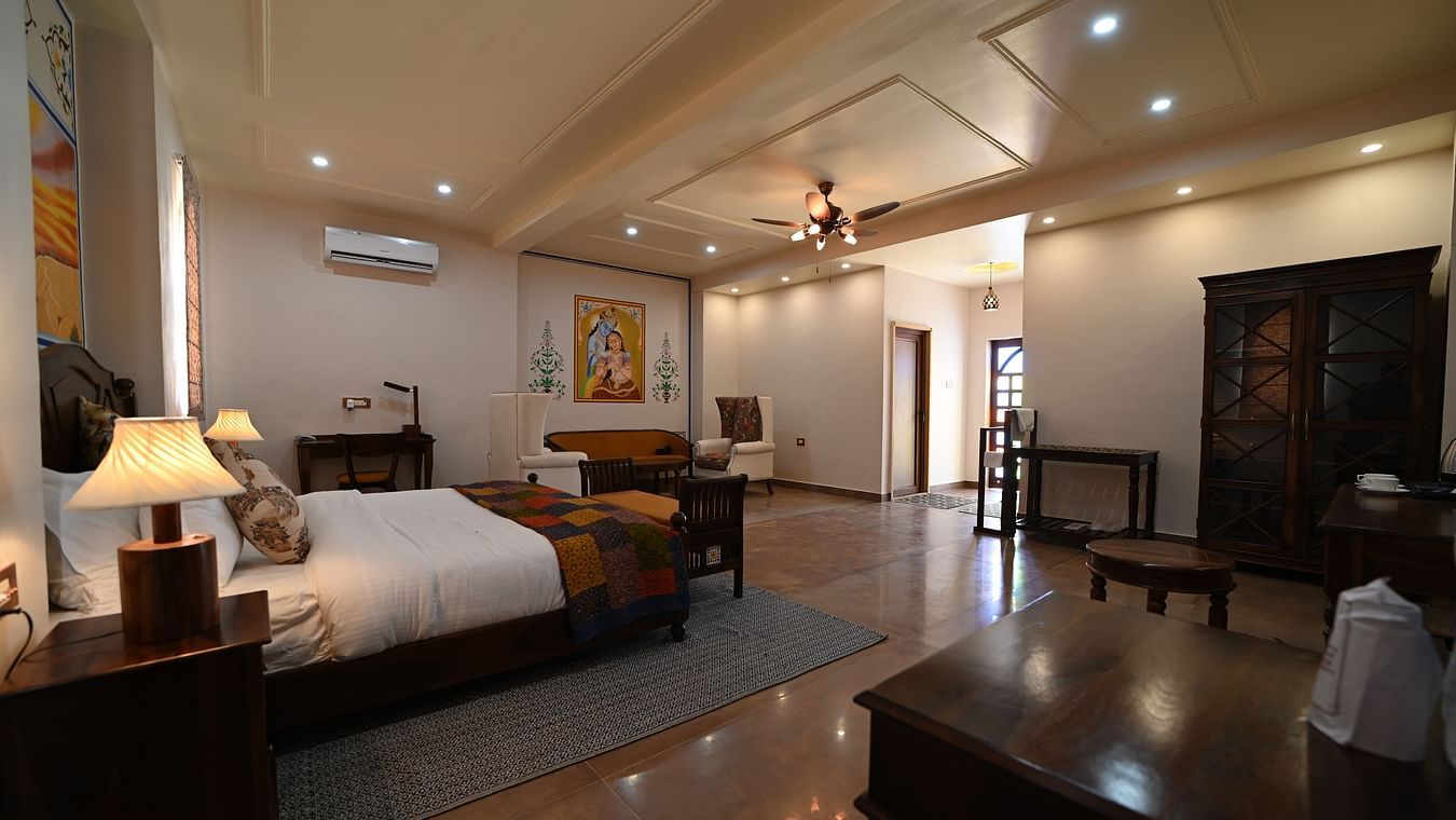 The interiors of the boutique villa - Karwaan Jaisalmer