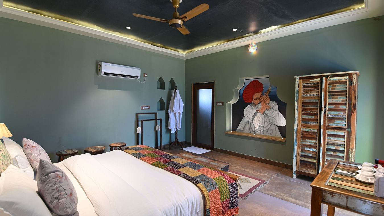 The interiors of the Luxury Cottage - Karwaan Jaisalmer