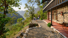 facade of glasshoouse on the ganges
