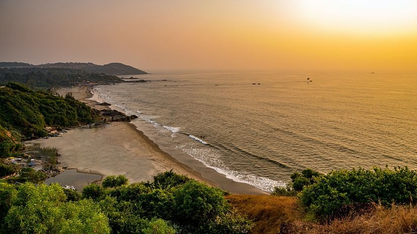 Chapora fort overlooking vagator beach