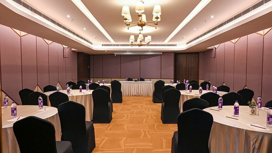 sitting area a Ensemble banquet hall in Calicut 1