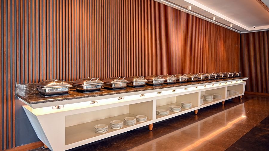 the buffet area at Hive multi-cuisine restaurant