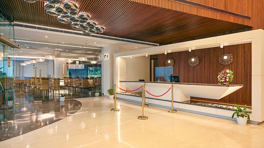 the reception area at the lobby