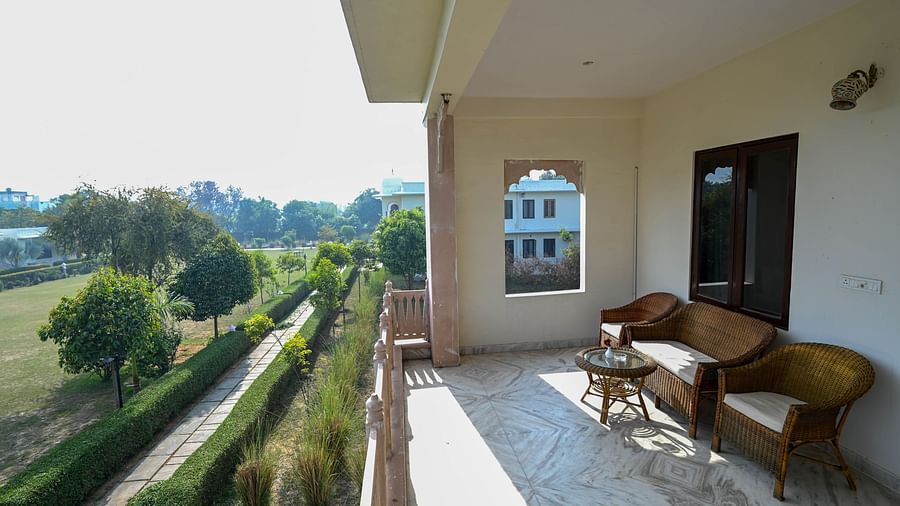 Premium room balcony at Clarks Inn Suites, Ranthambore
