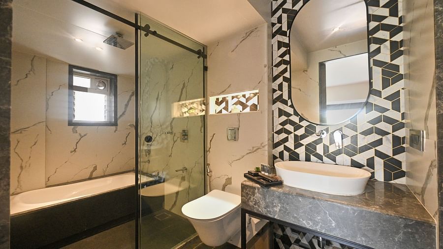 Studio Suite same room washroom