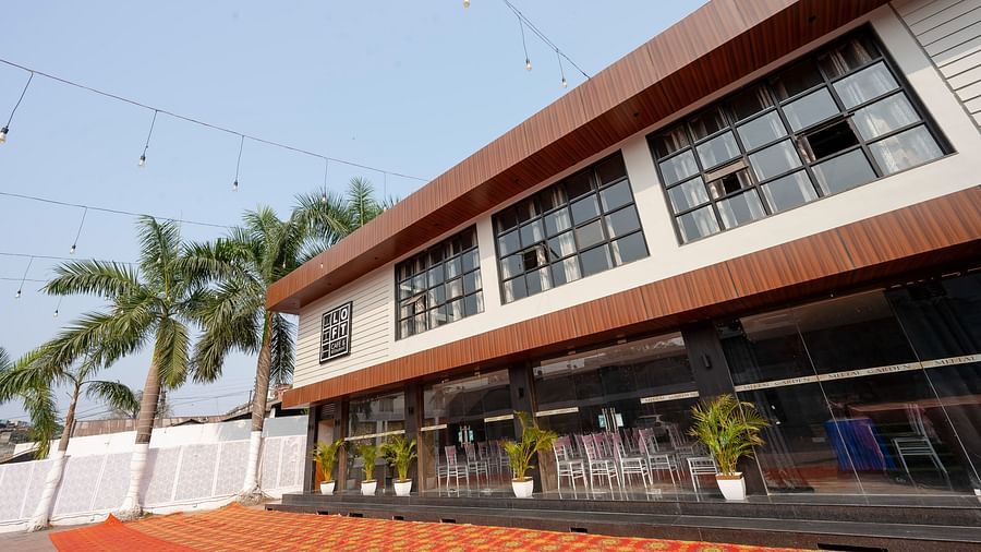 Front view of Mittal Garden, our budget hotel in Siliguri 3