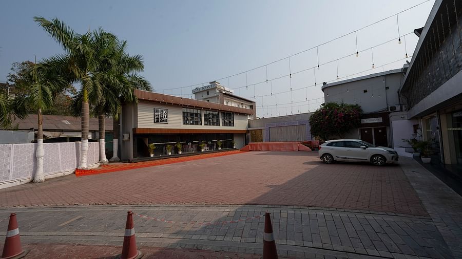 parking at Mittal Garden, our budget hotel in Siliguri 4