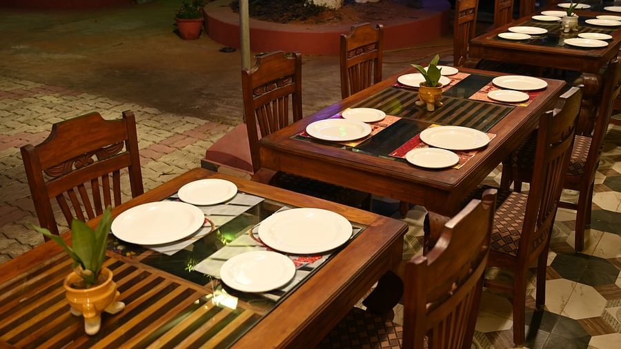 Dining Table at Zestful Bites Restaurant in McCluskieganj