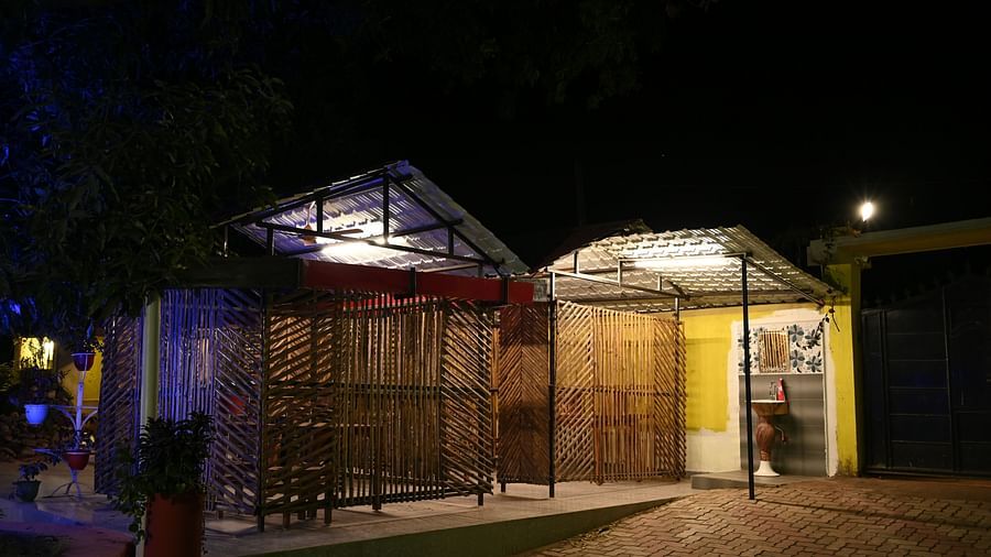 Outdoor area at Zeromile Resort in McCluskieganj