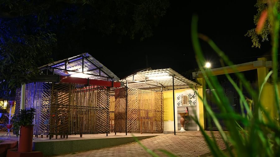 Outdoor area at Zeromile Resort in McCluskieganj