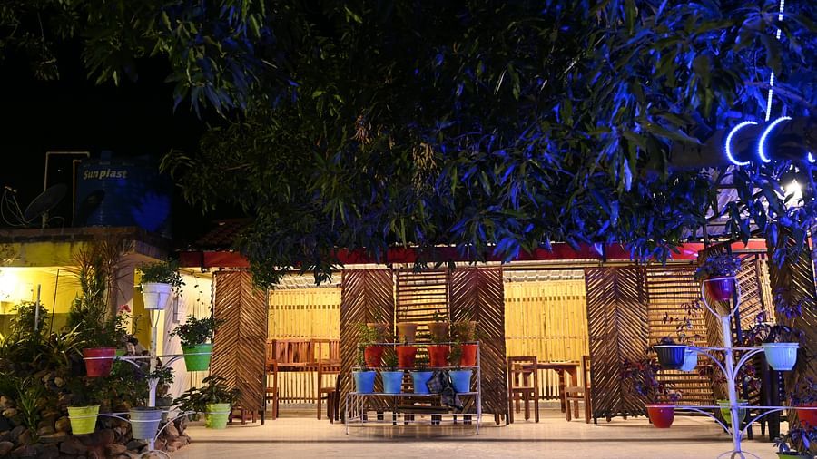 Outdoor area at Zeromile Resort in McCluskieganj