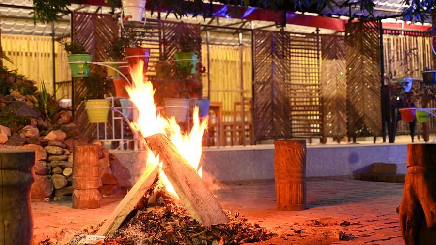 Campfire at Zeromile by Wedlock Greens, McCluskieganj