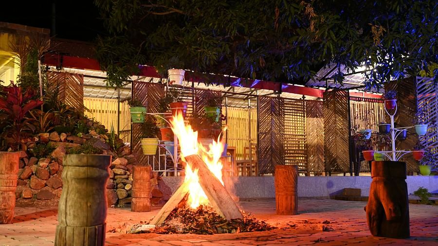 Campfire at Zeromile by Wedlock Greens, McCluskieganj