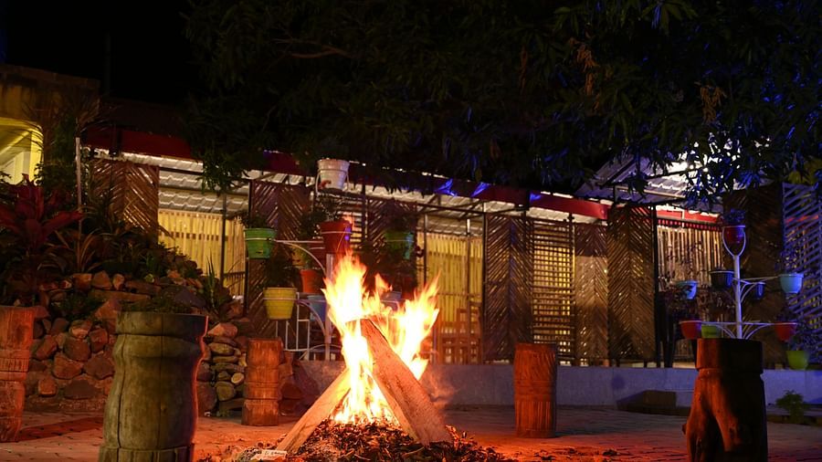 Campfire at Zeromile by Wedlock Greens, McCluskieganj