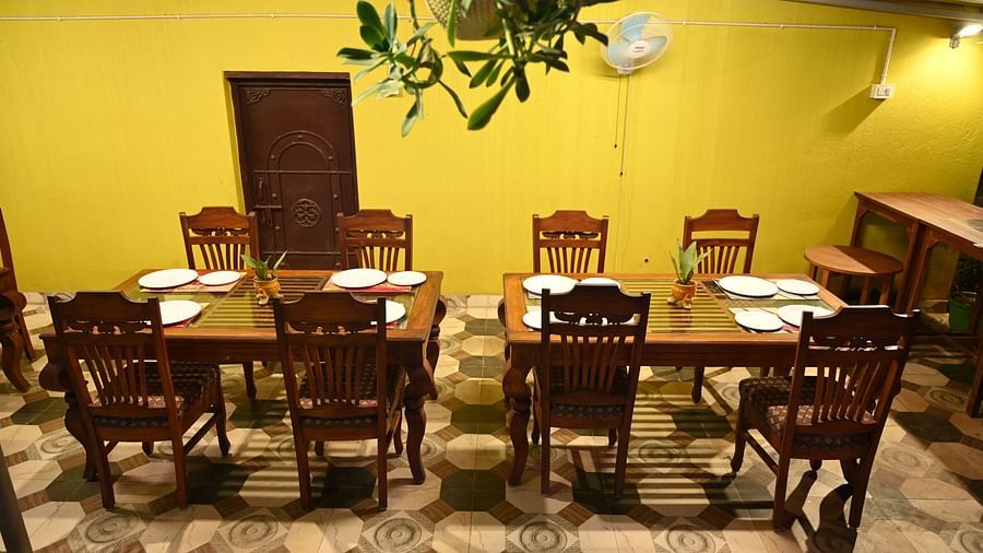 Dining Table at Zestful Bites Restaurant in McCluskieganj